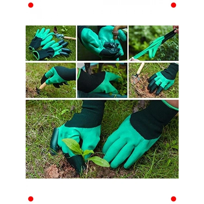 Pençeli Bahçe Eldiveni - Bitki Dikimi ve Kazma İçin