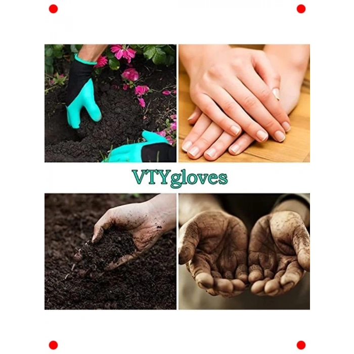 Pençeli Su Geçirmez Bahçe Eldiveni