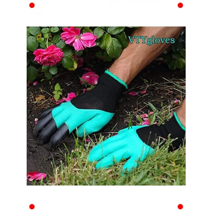 Pençeli Su Geçirmez Bahçe Eldiveni