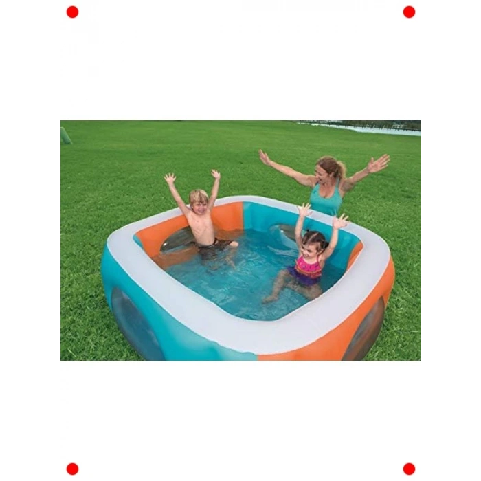 Pencereli Kare Şişme Havuz - 168x168x56 cm