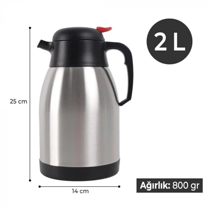 Penguen 2 Litre Çelik Termos Png-1200p, Penguen Çay Termosu