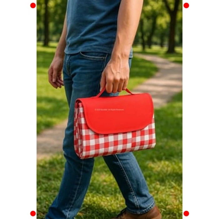 Piknik Örtüsü, 205x160 cm, Su Geçirmez, Katlanabilir