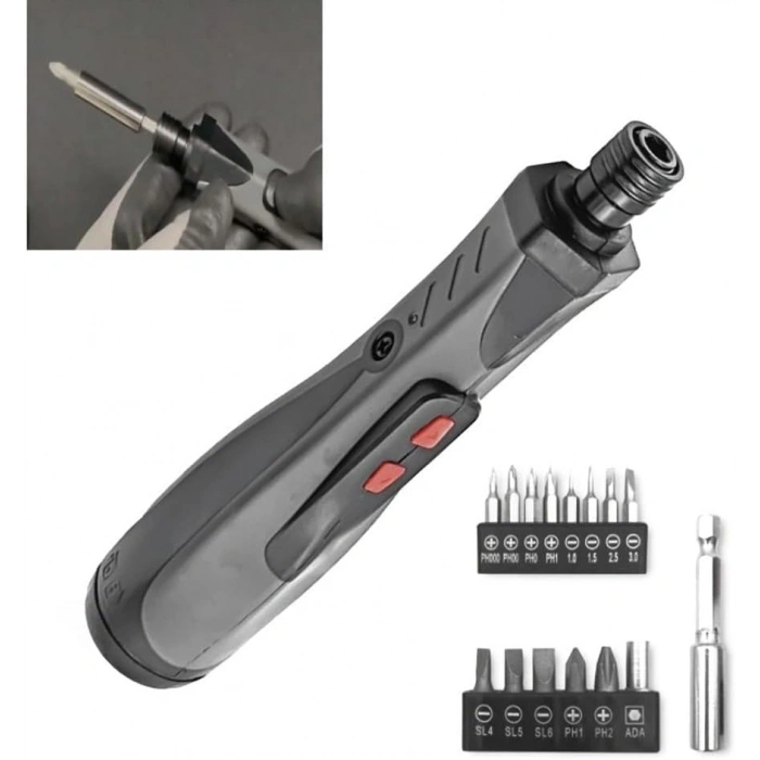 Pilli Vidalama Seti, Manyetik Tornavida,  AAA Pil ile Çalışan