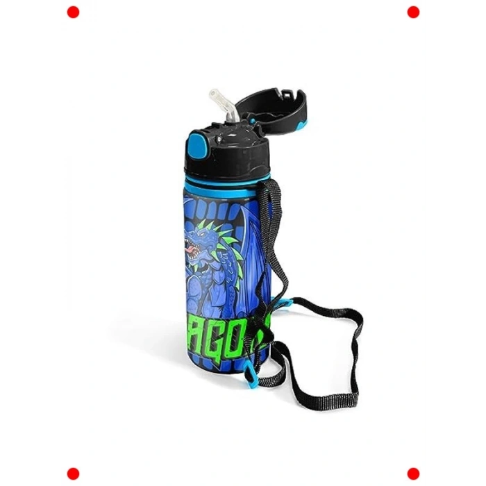 Pipetli Alüminyum Matara (600 ml)