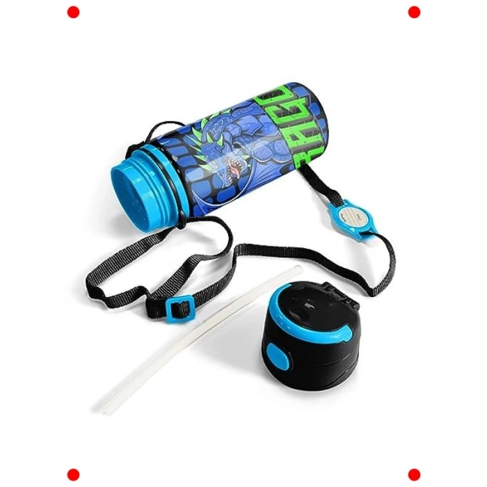 Pipetli Alüminyum Matara (600 ml)