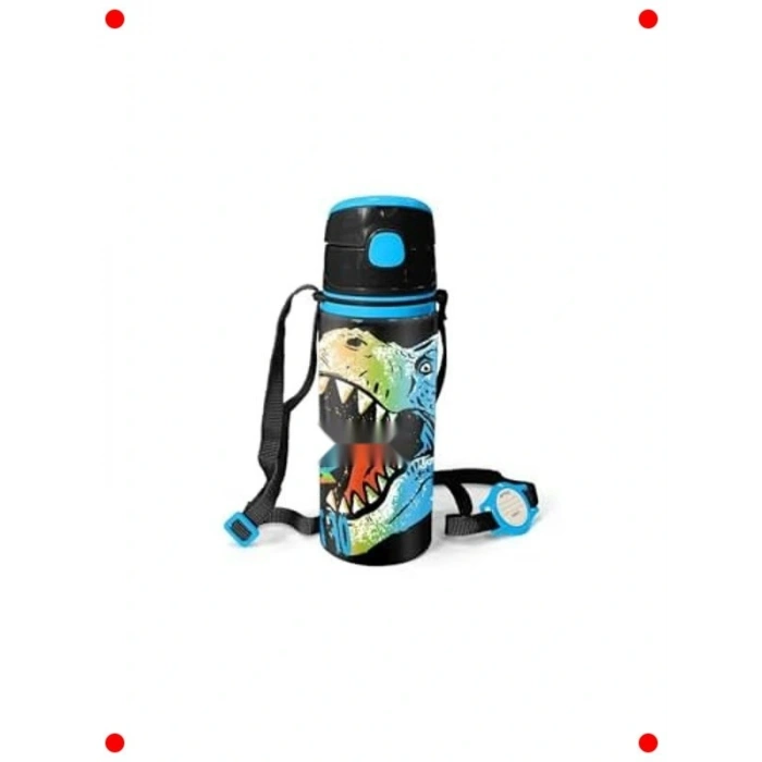 Pipetli Alüminyum Su Şişesi (600 ml)