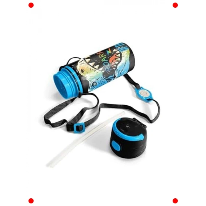 Pipetli Alüminyum Su Şişesi (600 ml)