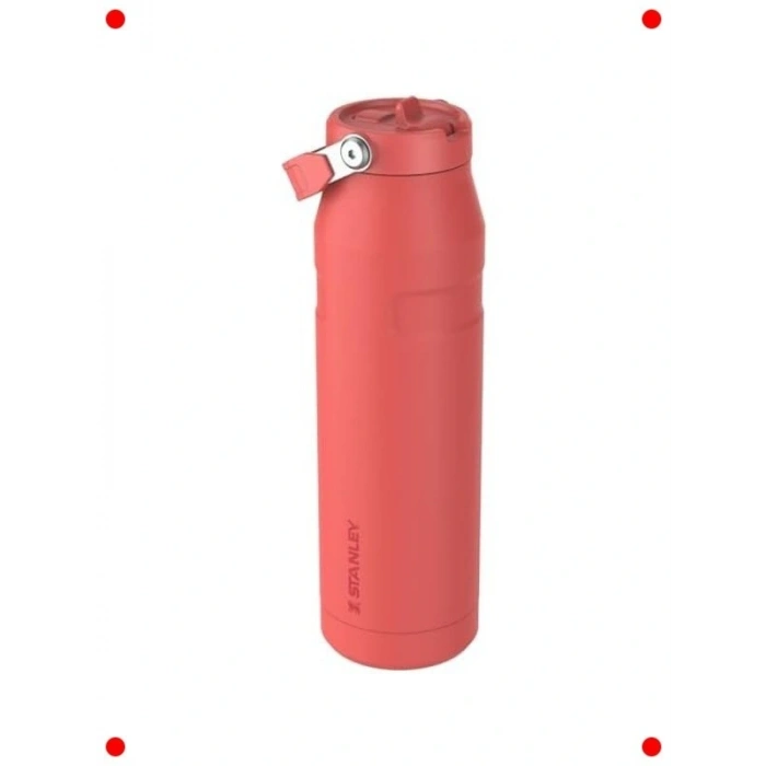 Pipetli İzolasyonlu Termos Şişe 1.06 L | Sıcak Mercan