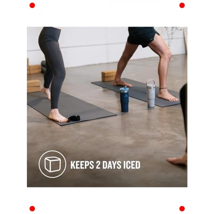 Pipetli Paslanmaz Çelik Termos Bardak - 0.89 Lt