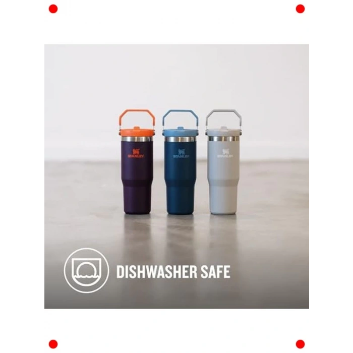 Pipetli Paslanmaz Çelik Termos Bardak - 0.89 Lt