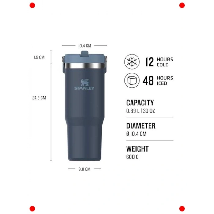 Pipetli Termos Bardak, 0.89 Litre