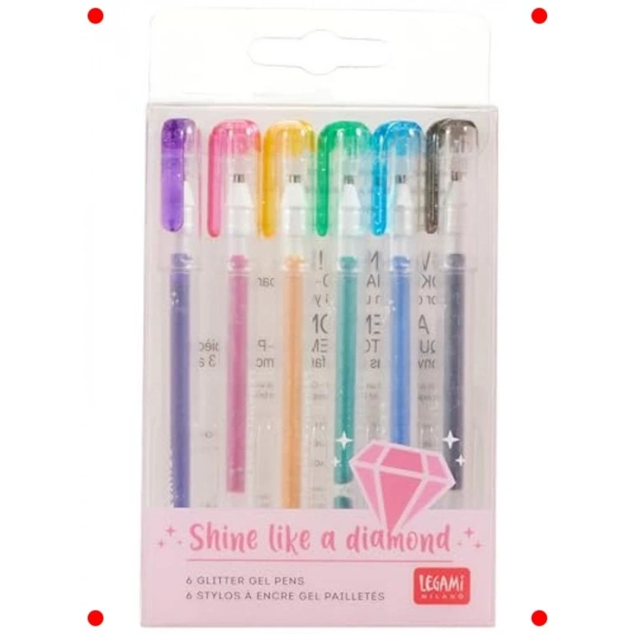 Pırıltılı Jel Kalem Seti - 6 Renk