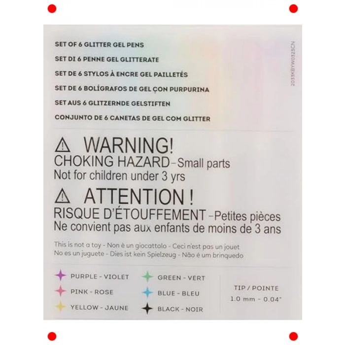 Pırıltılı Jel Kalem Seti - 6 Renk