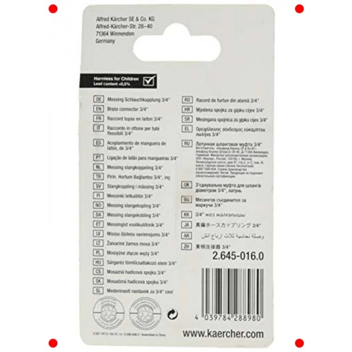 Pirinç Bahçe Hortumu Bağlantı Aparatı (3/4)