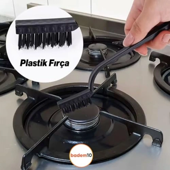 Plastik Çok Amaçlı 3lü Mutfak Tezlik Tel Fırça Seti