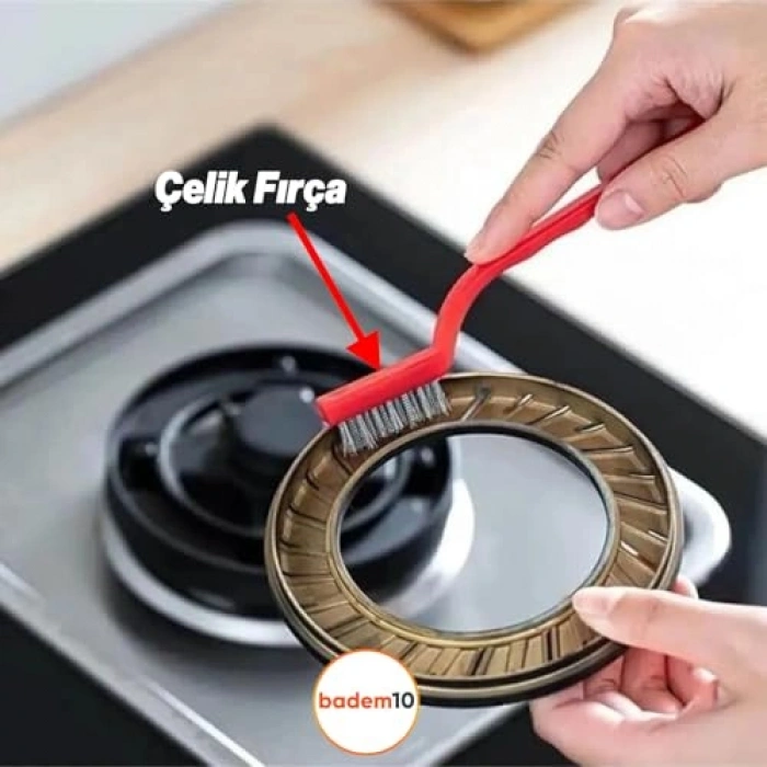 Plastik Çok Amaçlı 3lü Mutfak Tezlik Tel Fırça Seti