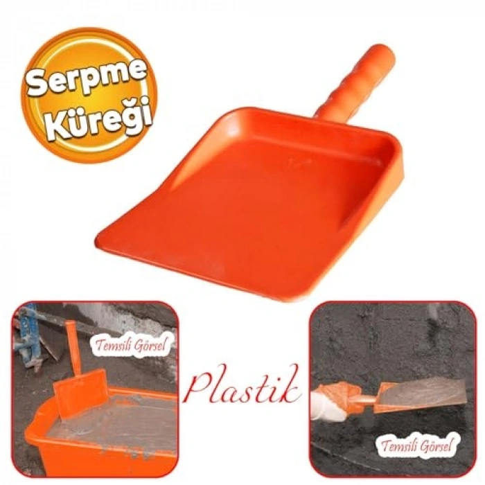 Plastik İnce Sıva Harcı Küreği, İnşaat Küreği