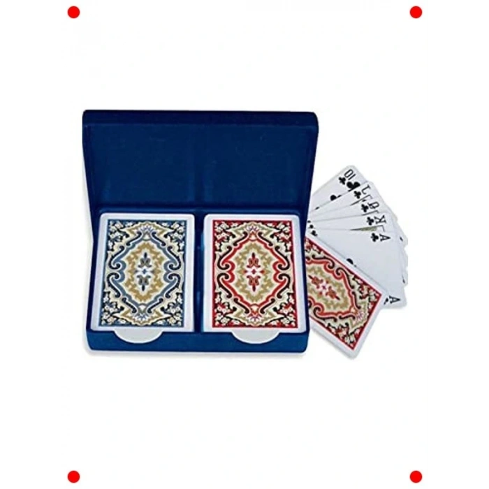 Plastik İskambil Oyun Kartı Çift Deste