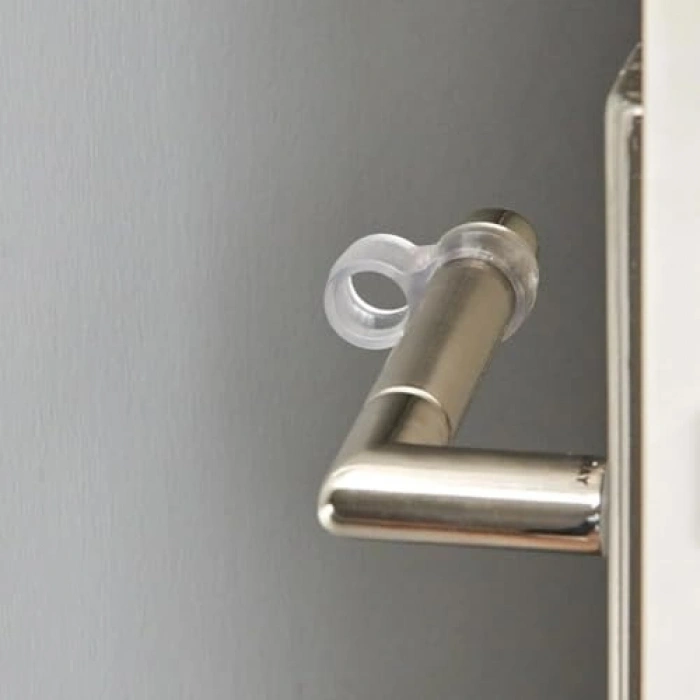 Plastik Kapı Kolu Stoperi, 6 Adet Tampon Seti