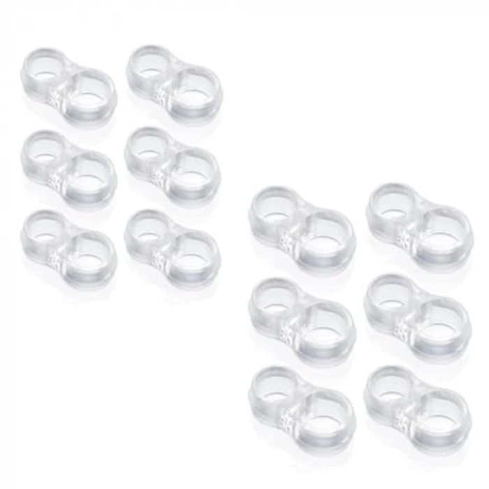 Plastik Kapı Kolu Stoperi, 6 Adet Tampon Seti