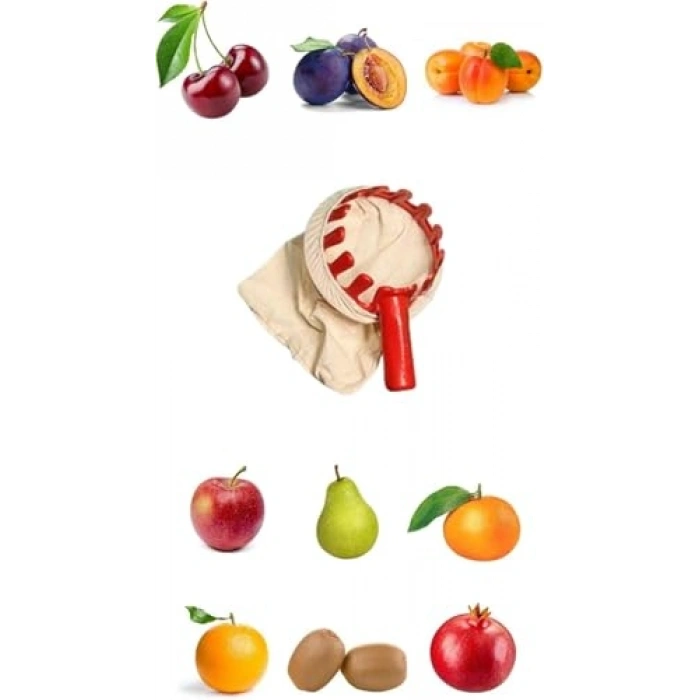 Plastik Meyve Toplama Aparatı, Bez Torbalı