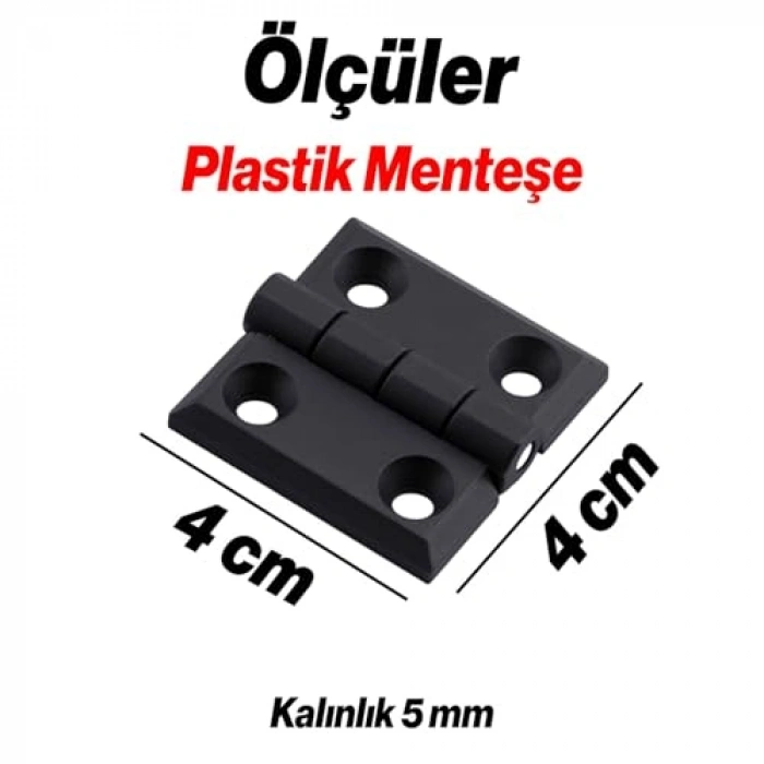 Plastik Yaprak Menteşe, 40x40 mm, 4 ADET, Dayanıklı