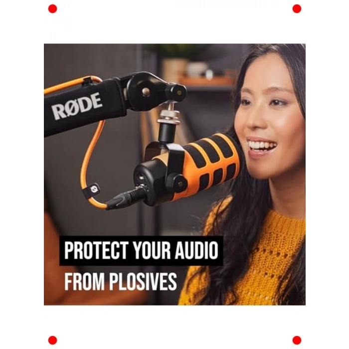 Pod Yaylı Mikrofonlar için Premium Pop Filtre (Mavi)