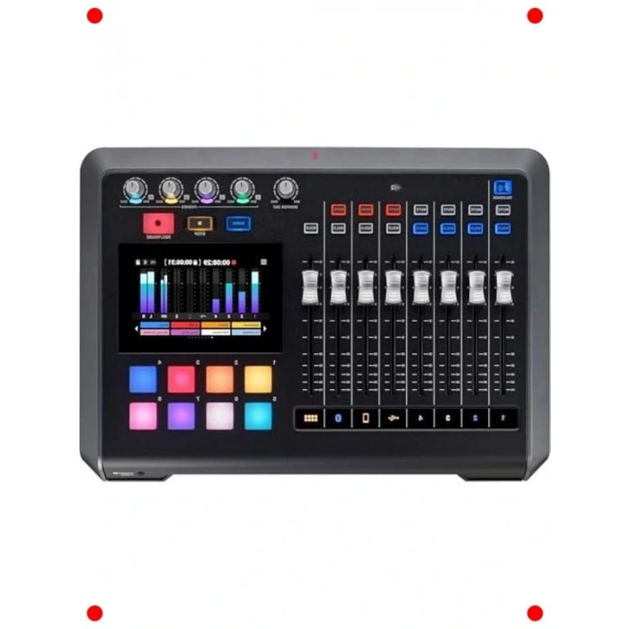 Podcast için 4 Kanal Mikser, Kaydedici ve USB Arabirim