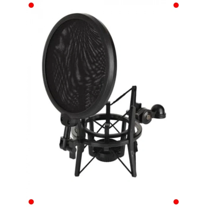 Pop Filtreli Mikrofon Şok Montajı