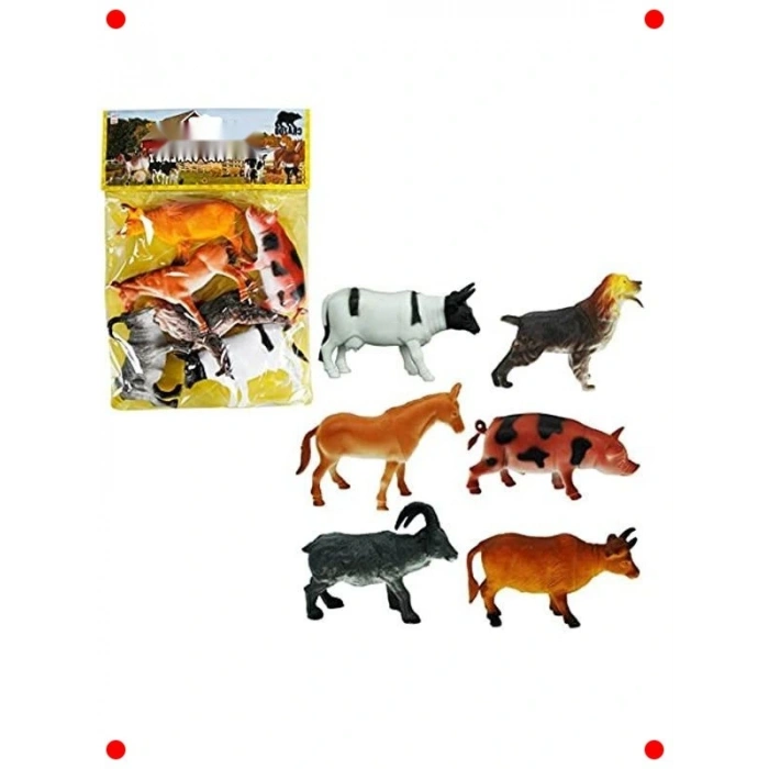 Poşetli 6lı Çiftlik Hvanları Oyun Seti