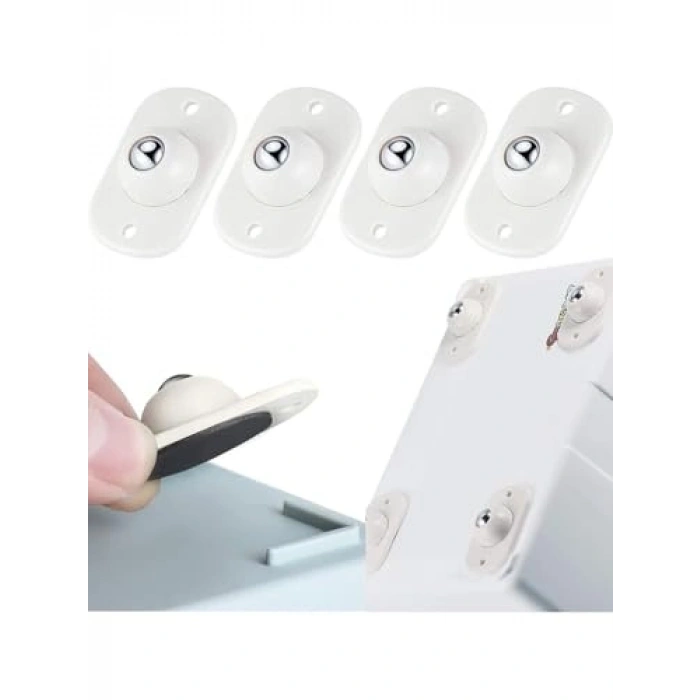 Pratik Bilyeli Eşya Kaydırma Aparatı, 4lü Set