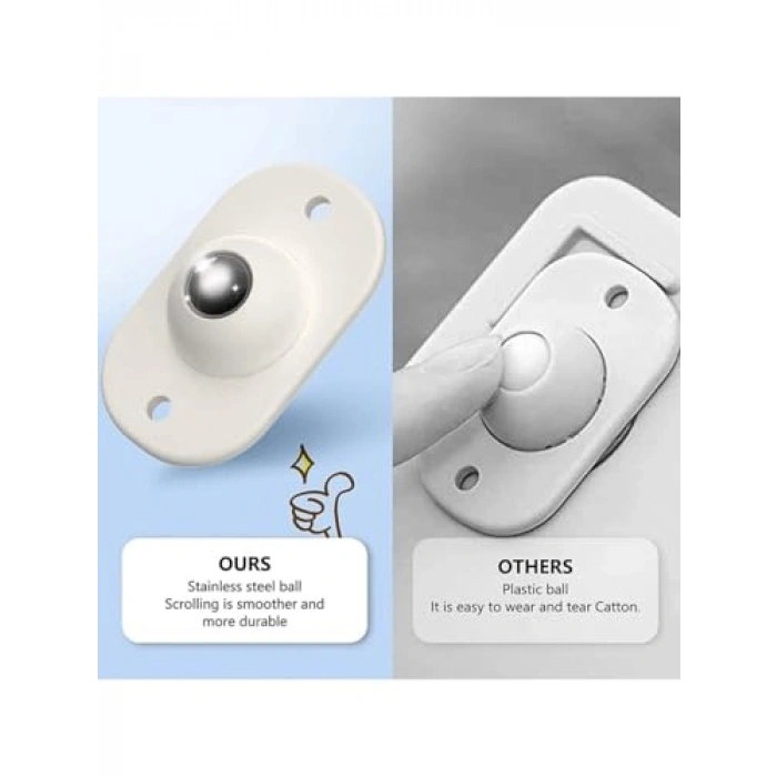 Pratik Bilyeli Eşya Kaydırma Aparatı, 4lü Set