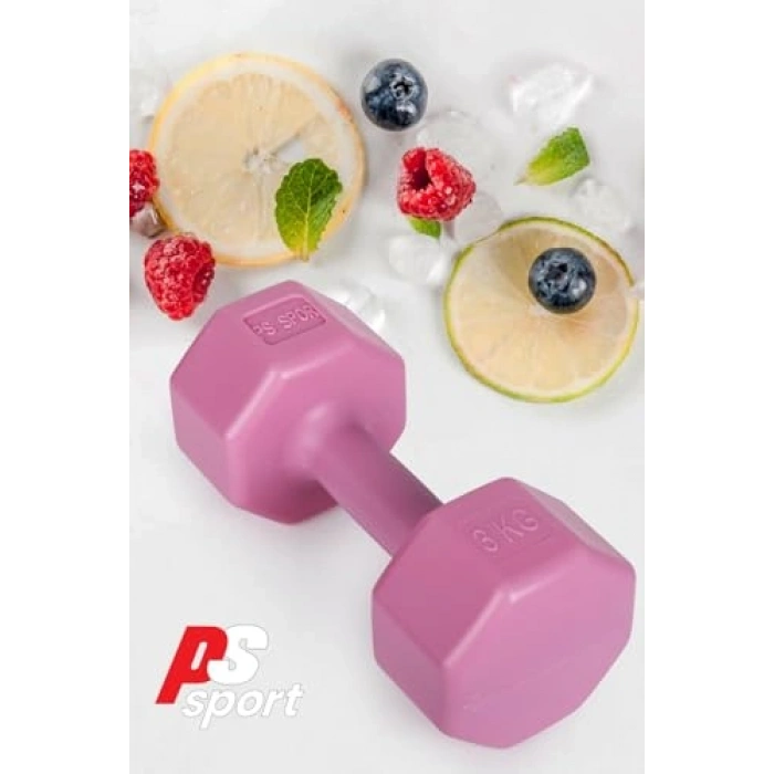 Pratik Fitness İçin Pembe Dambıl Seti, 2 Adet