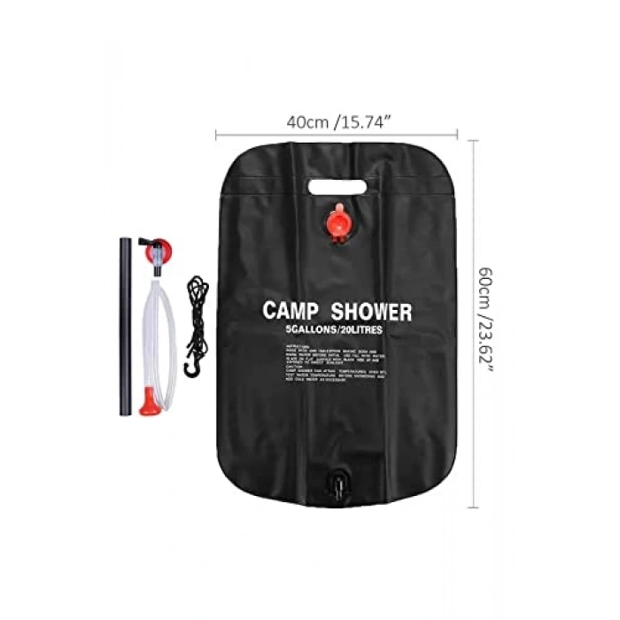 Pratik Kullanım için Tasarlanmış 20 Litre Kapasiteli Kamp Duşu