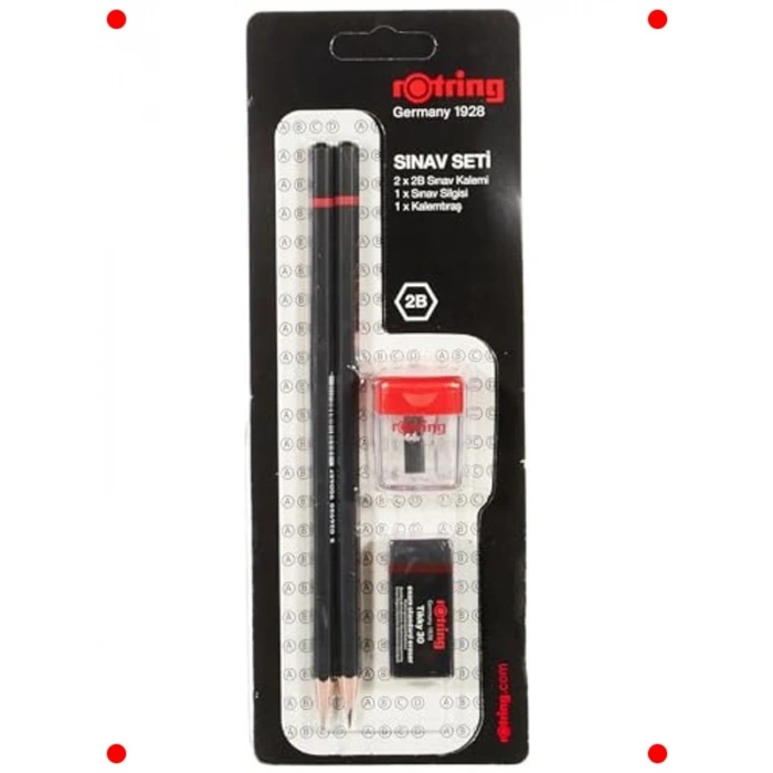 Pratik Sınav Hazırlık Seti - Kalem, Silgi, Kalemtraş