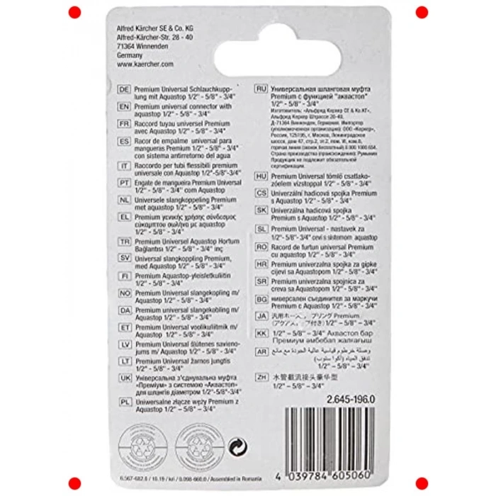 Premium Aqua Stop Universal Hortum Bağlantısı