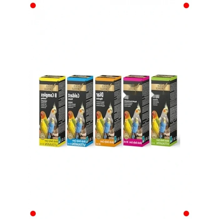 Premium Kuş Vitamin Seti - 5 Farklı Vitamin