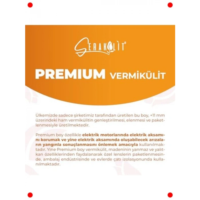 Premium Vermikülit (25 Litre)