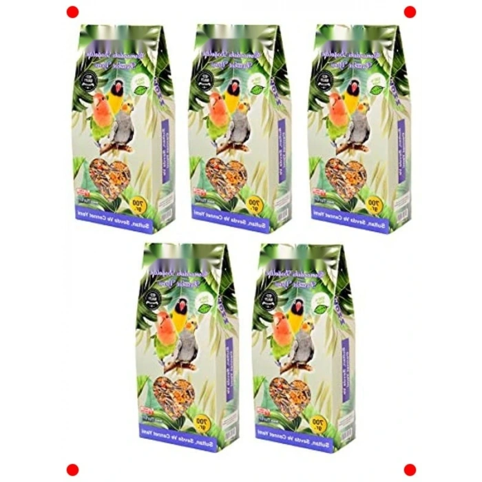 Premium Vitaminli Kafes Kuşu Yemi 700g x 5