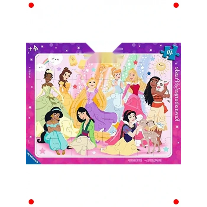 Prensesler Temalı 40 Parça Çocuk Yapbozu