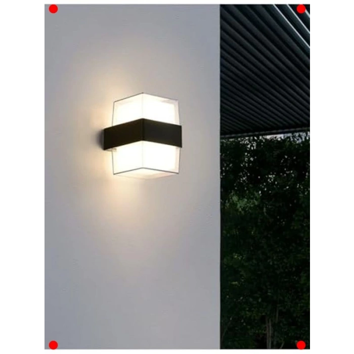 Prizma LED Aplik 12W Gün Işığı IP54 İç/Dış Mekan