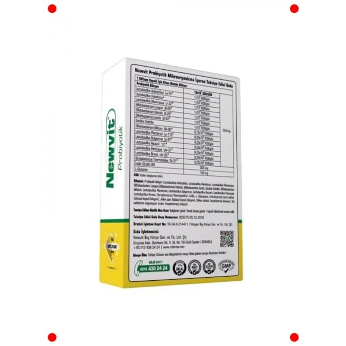 Probiyotik Takviyesi, 30 Kapsül