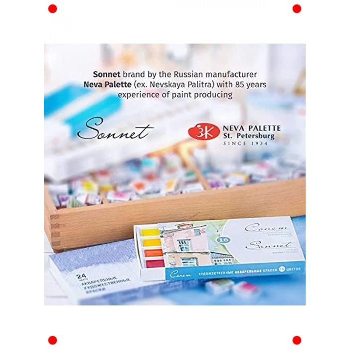 Profesyonel 16lı Suluboya Seti