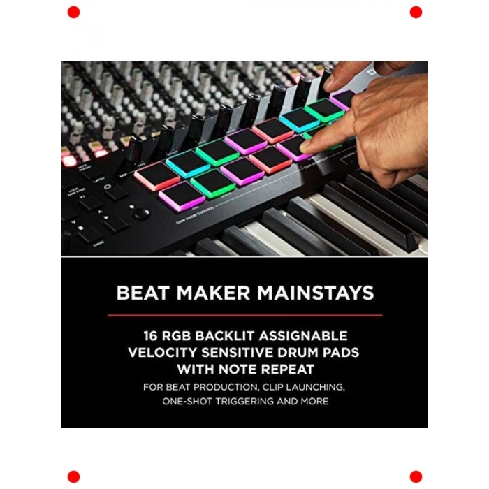 Profesyonel 61 Tuş MIDI Kontrolcü (DAW Entegre)