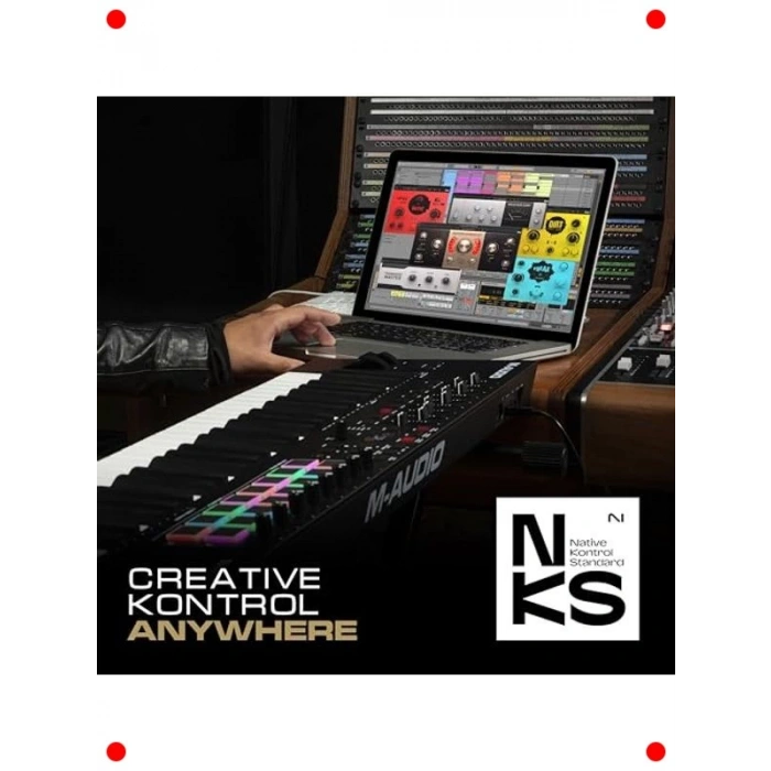 Profesyonel 61 Tuş MIDI Kontrolcü (DAW Entegre)