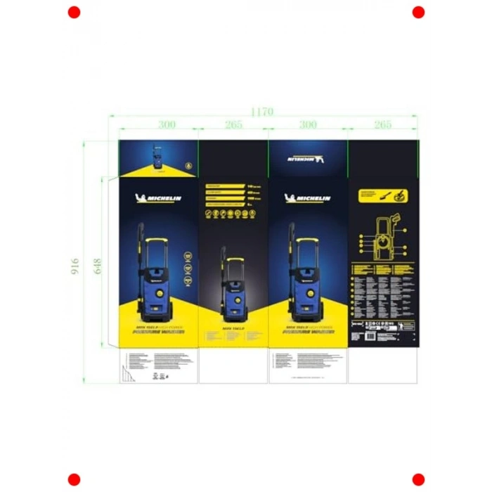 Profesyonel Basınçlı Yıkama Makinesi 140 Bar 1900W