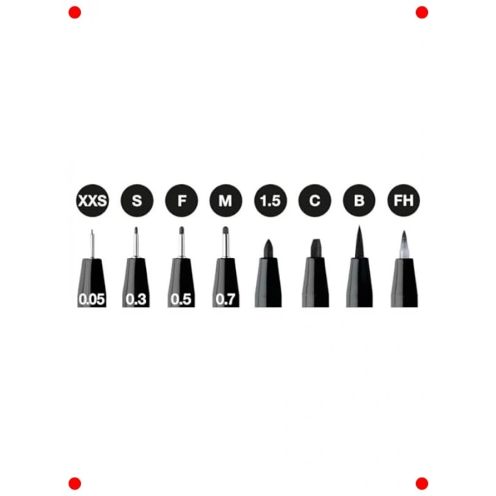 Profesyonel Çizim Kalemi Seti (8 Adet)