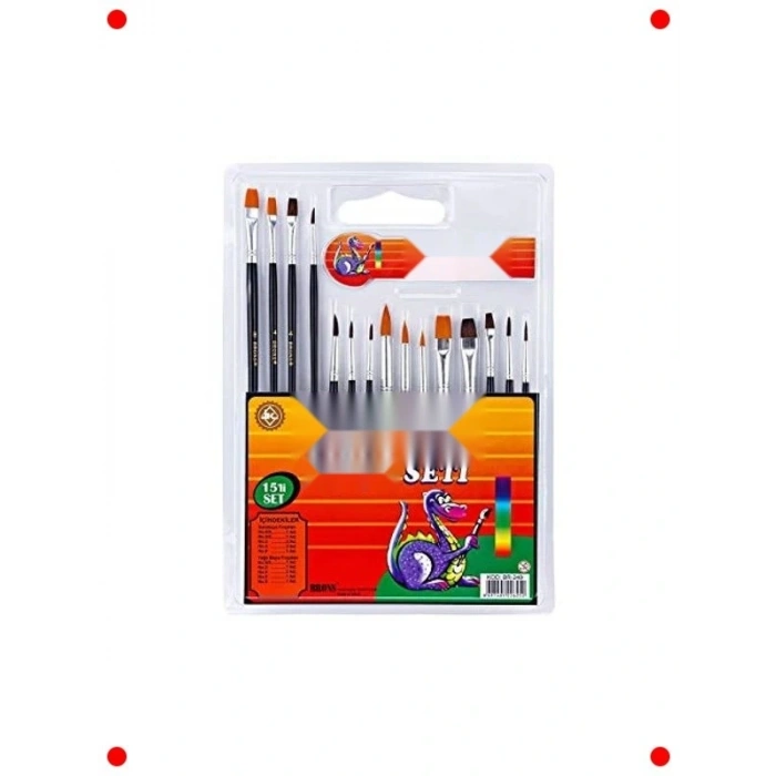 Profesyonel Fırça Seti - 15 Parça