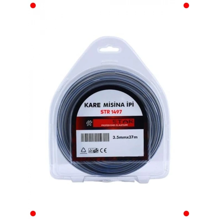 Profesyonel Kare Çim Biçme Misinası 3.5 mm 37 Metre