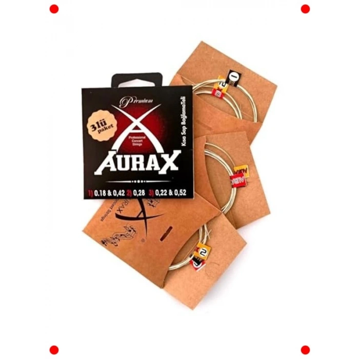 Profesyonel Kısa Sap Bağlama Teli Seti (0.18, Üçlü Paket)